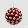 Sfera D12cm Pvc Elizabeth Red |