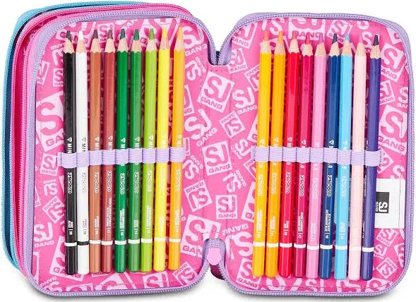 Astuccio 3 Zip Sj Gang Girl