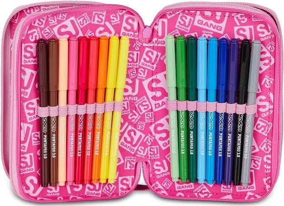 Astuccio 3 zip Sj Gang Heart Buddy Girl