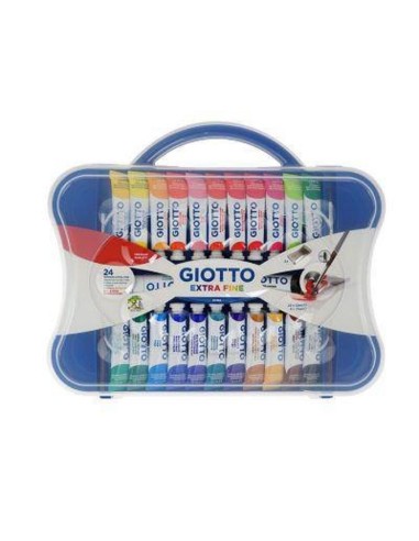 TEMPERA GIOTTO 24 COLORI ML.12 CON TAVOLOZZA E 2 PENNELLI