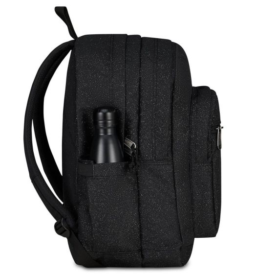Zaino scuola Invicta Nero Brillantinato 3 tasche